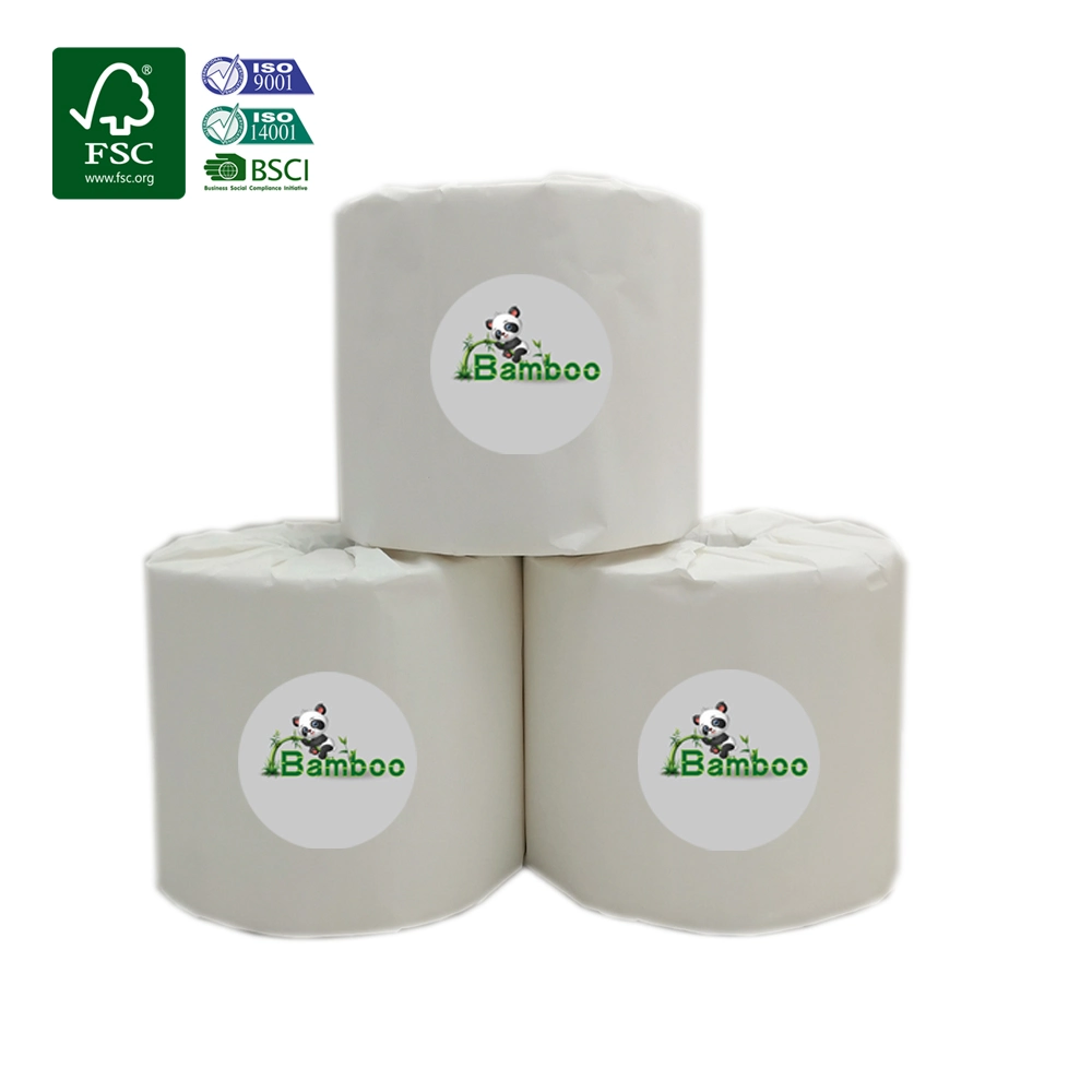 Environmentally Friendly Plastic-Free Bamboo Pulp Toilet Paper