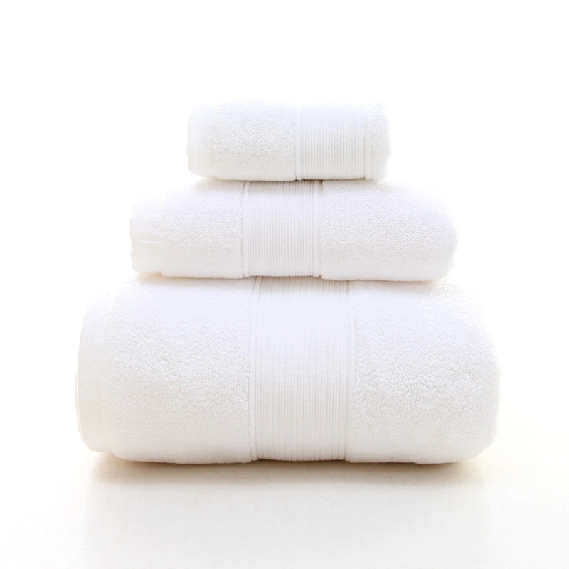Supplier Luxury OEM Wholesale Bath Towel Hand Towel Set Plain Terry 100% Cotton Sports Towel Various Usage Hotel Face Towel