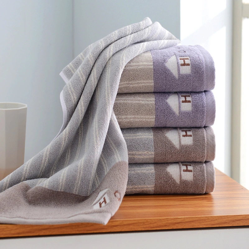 Small Antibacterial Towel Cotton Cleaning Jacquard Household Face Towel 100% Cotton Bath Towel