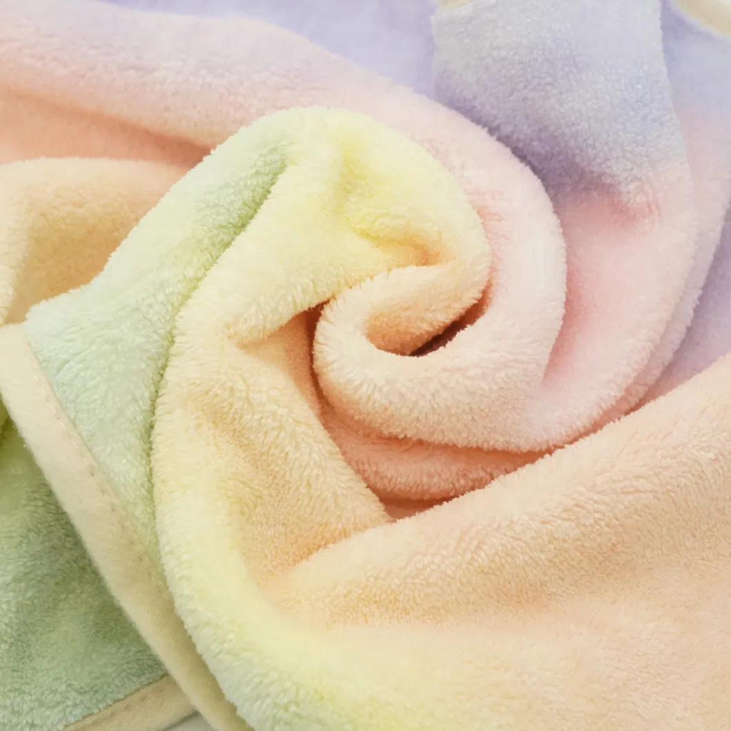 100% Cotton Rainbow Bath Towel Comfortable Eco-Friendly Soft Bamboo Bath Towel