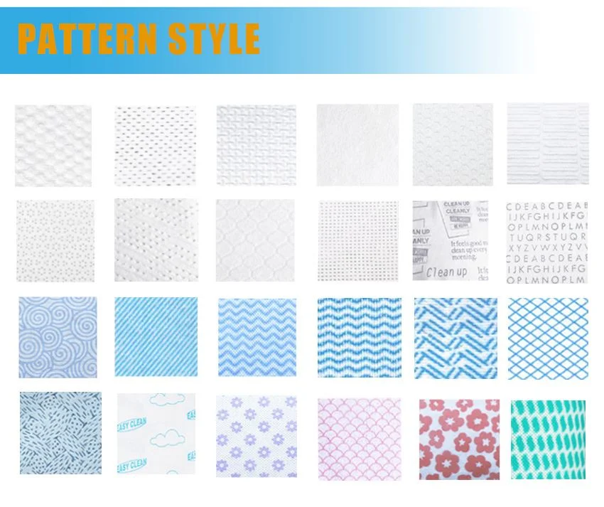 Custom Spunlace 50% Viscose + 50% Polyester Non Woven Fabric Disposable Kitchen Cleaning Rag Kitchen Towel Made in China