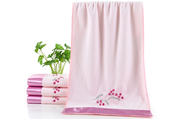 Perfect Soft and Absorbent Checked Face Towel for Daily Use Microfiber Towel Super Soft Microfiber Weft Knitting Face Towel Hand Towel Bath Towel