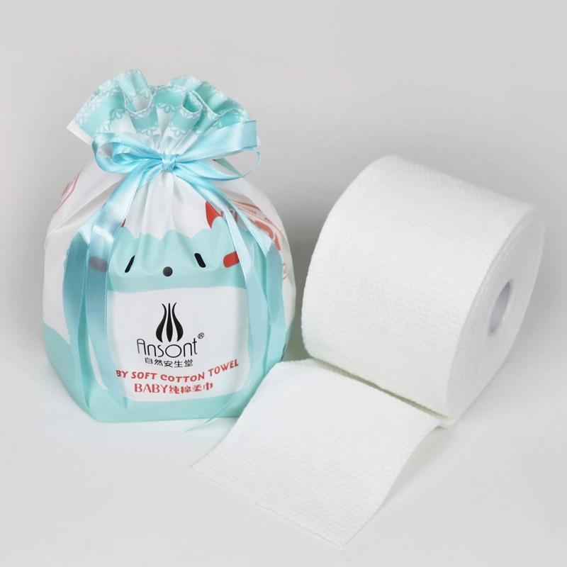 Disposable Cotton Face Towel Non-Woven Facial Tissue One-Time Makeup Wipes Cotton Pads Facial Cleansing Roll Paper
