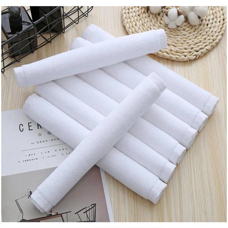 Sales Hot Promotion High Quality Original Design White Color 100% Full Cotton Long Terry 21s Hotel Small Face Towel