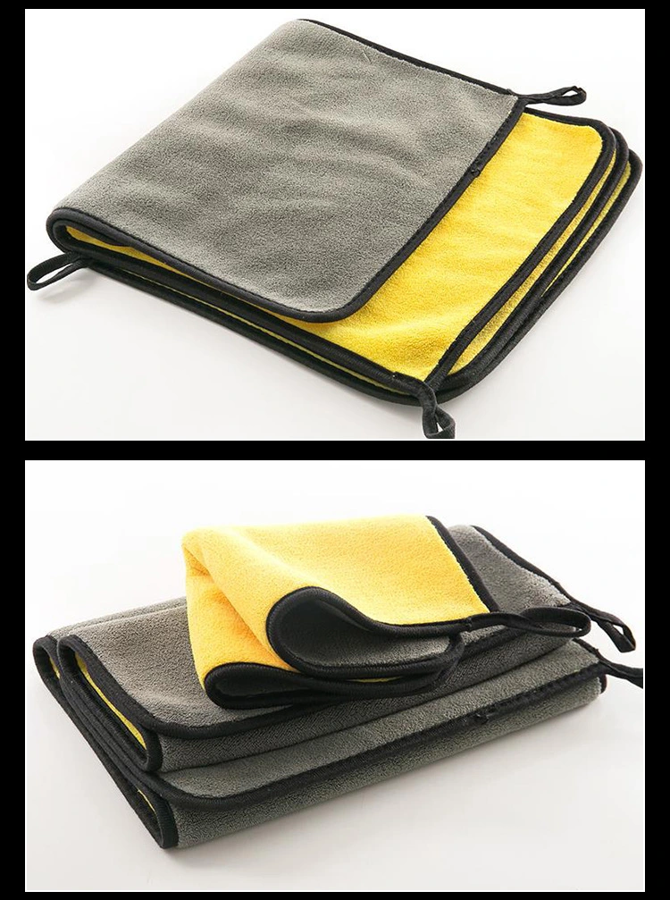 800GSM 30*60cm Microfiber Double-Sided Cleaning Product Car Washing Towel