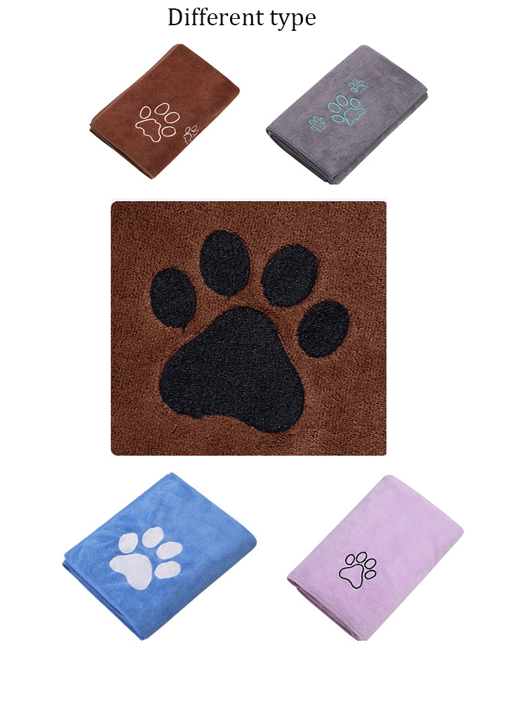 Soft Absorbent Microfiber Pet Dog Bath Drying Towel Pet Bath Towel