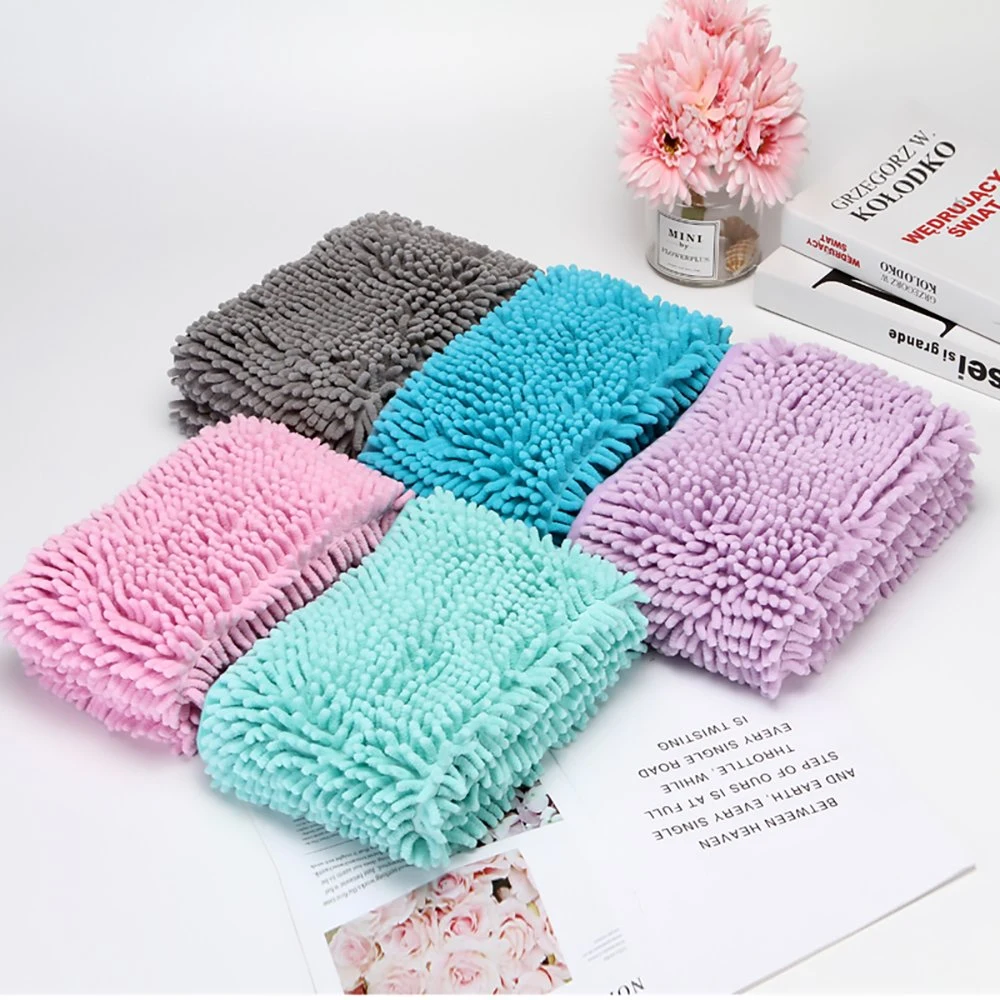 Ultra-Soft Microfiber Chenille Pet Bath Towel