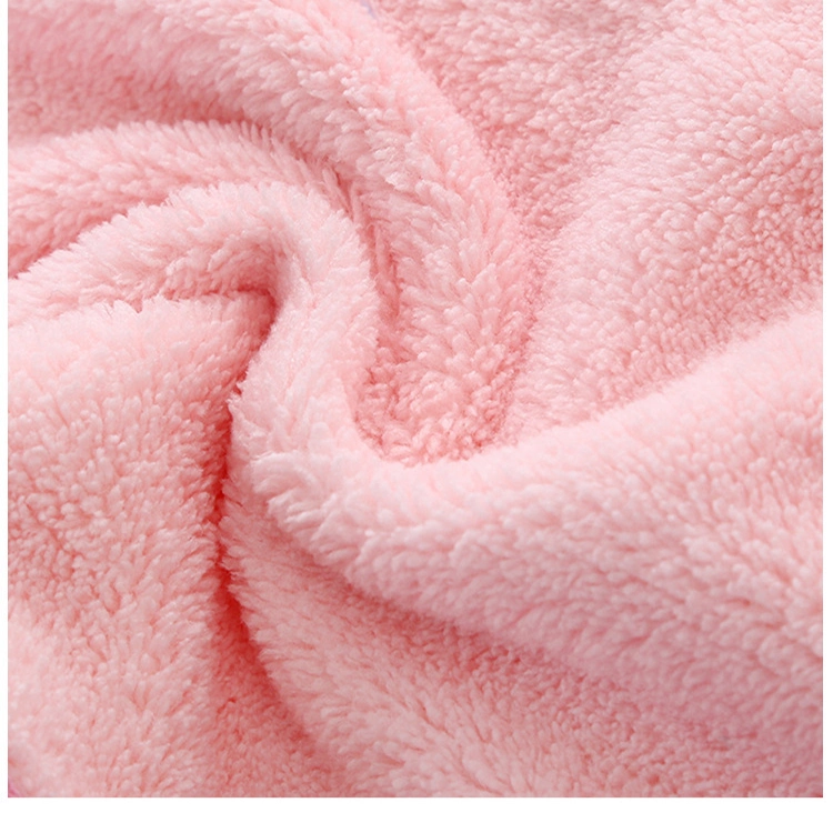 Coral Velvet Makeup Remover Beauty Face Cloth Pink Fiber Cleaning Towel