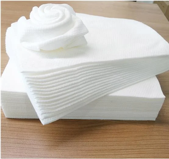 100% Organic Cotton Eco-Friendly Non Woven Disposable Face Towel for Human Skin