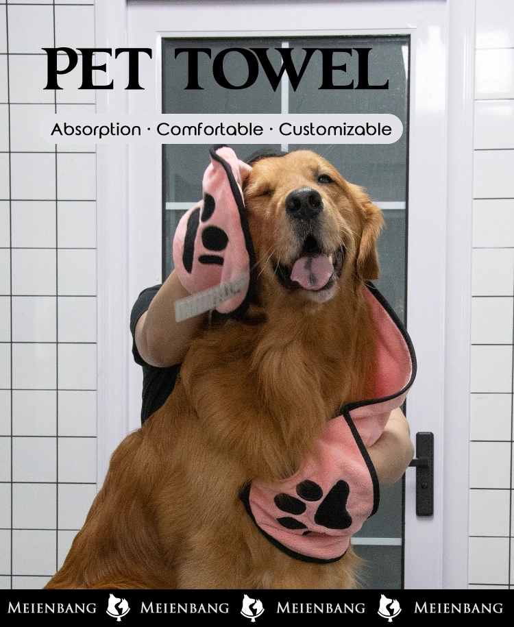 Dog Towel Super Soft Pet Bath Towel Ultra Absorbent Towel