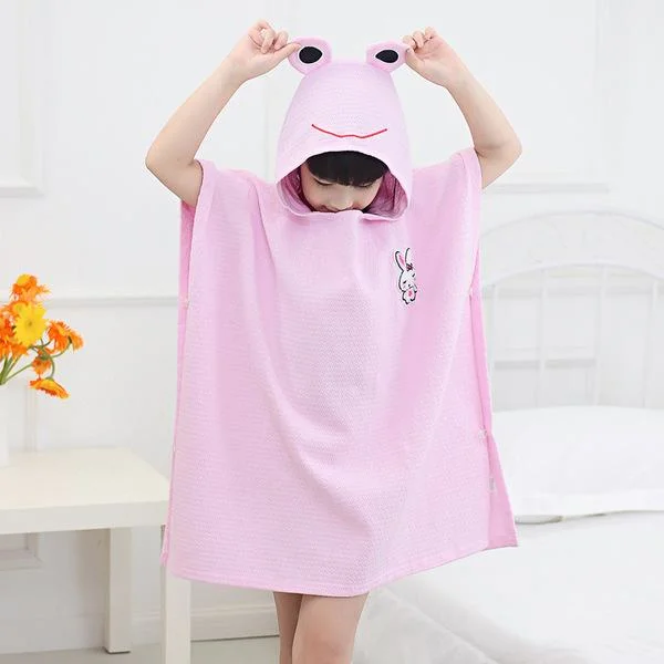 Super Cute Bath Towel for Children Ultra Soft Hooded Towel