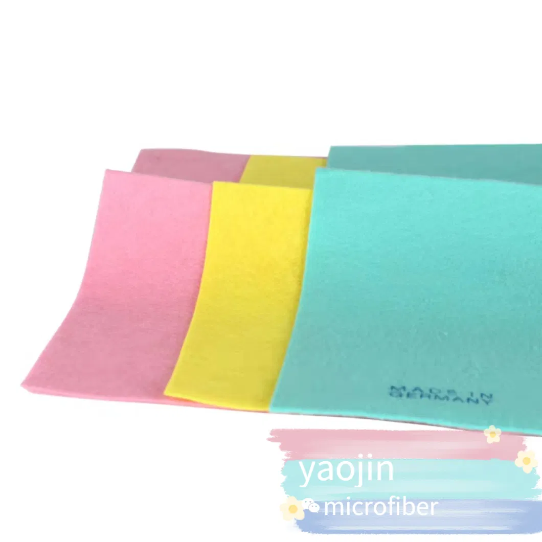 Water and Oil Absorbent Microfiber Non Woven Dry Wet Washable Disposable Kitchen Cloth