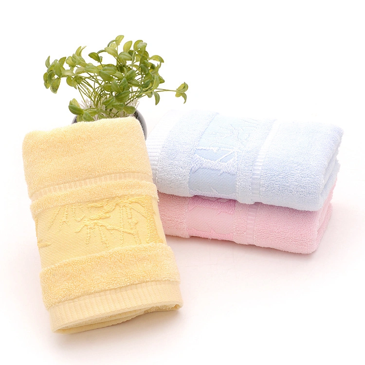 Bamboo Fibre Skin-Friendly Absorbent Soft Plain Face Towel