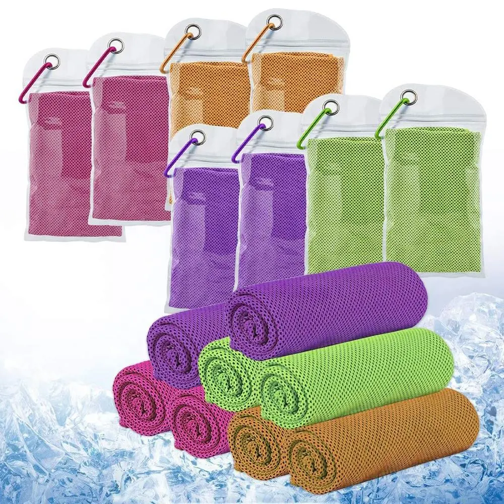 Colors Sport Cooling Towel Microfiber Instant Cool Ice Face Towels for Gym Swimming Yoga Running 30X90cm Quick-Dry Sweat Towels
