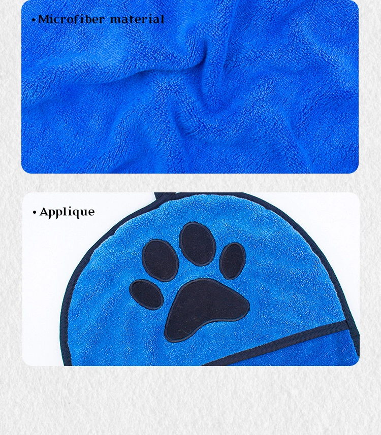 Microfiber Dog Towel Super Soft Pet Bath Towel Ultra Absorbent