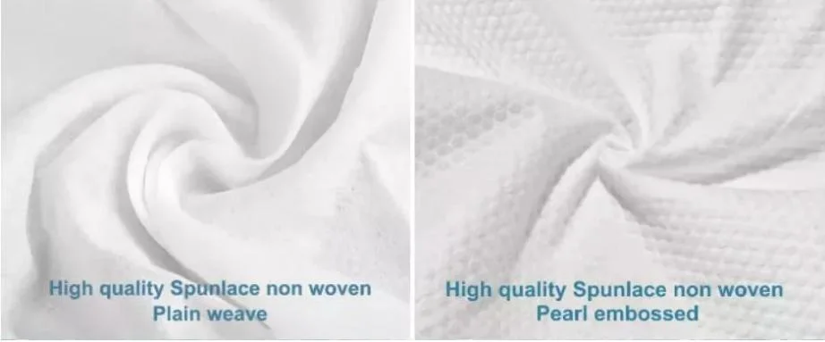 100% Cotton Facial Tissue OEM Disposable Dry &amp; Wet Tissue Disposable Nonwoven Face Towel