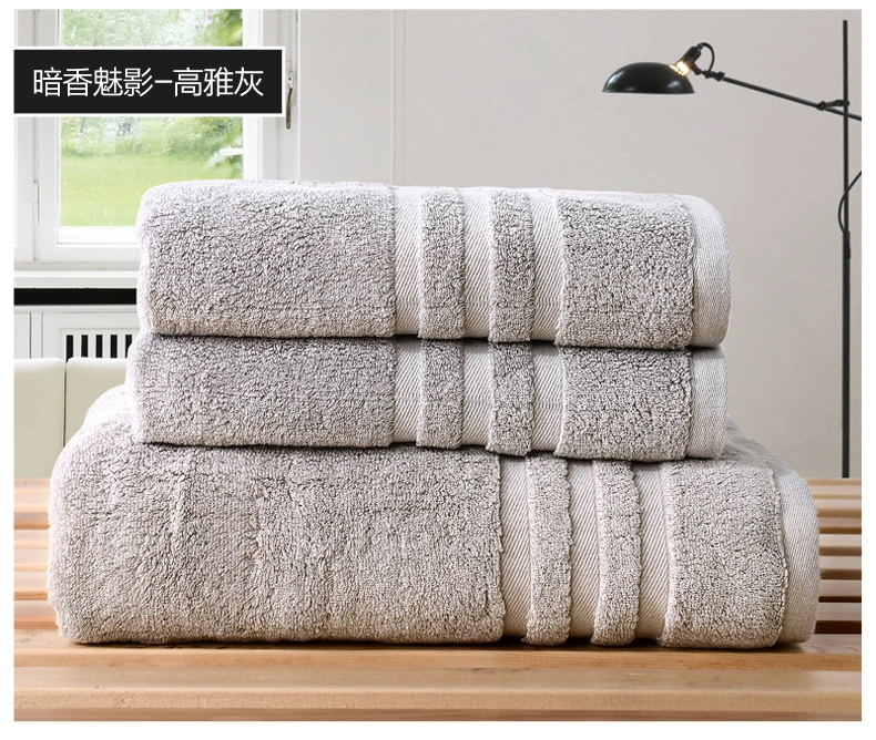 Easy Customize Big Towels Hotel &amp; Face Cloth Bathroom 100% Luxury Set Bathing Customised Cotton Towel Bath