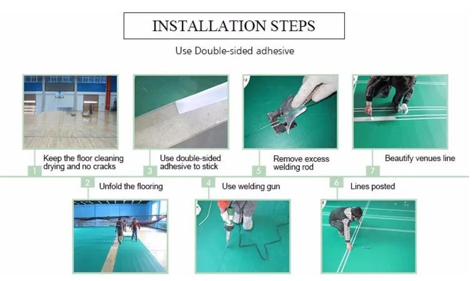 Easy Clean Environmental Homogeneous PVC Vinyl Roll