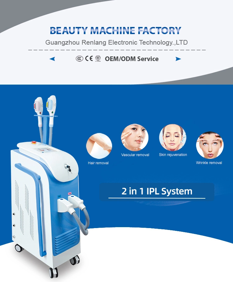 Hot Sale 2 Handles Magnetic-Optical IPL Hair Removal Machine