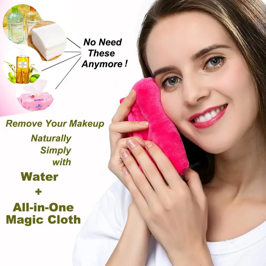 Custom Women Facial Cleansing Cloth SPA Makeup Cloth Face Towel Removal Microfiber Face Towel