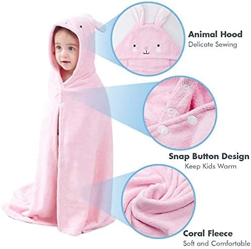 Hooded Bath Towel Ultra Soft Towel for Boys Girls