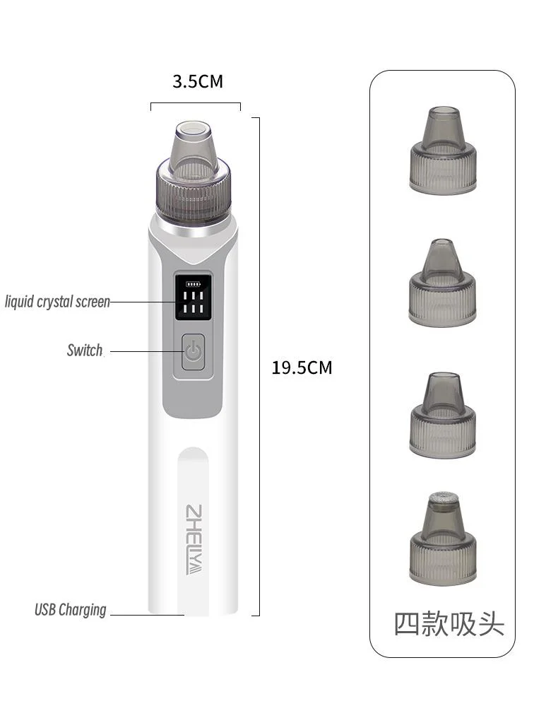 Blackhead Remover Skin Friendly Deep Clean Vacuum Negative Pressure Electric Facial Cleanser with Derived Liquid Shrink Pores Water for Home Use