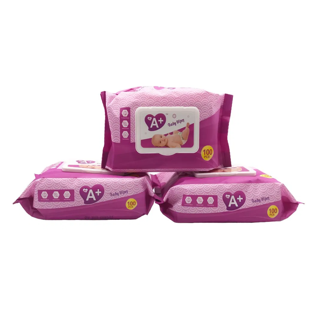 Hot Sell Baby Wipes Pure Water Non Woven Baby Mouth and Hand Clean Wet Towel