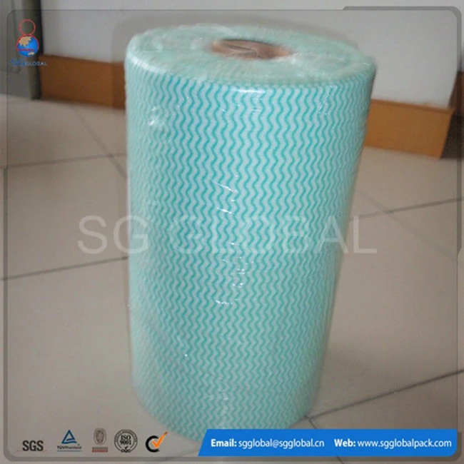 Hot Sale Spunlace Non Woven Fabric Wipe Rolls in Different Colors