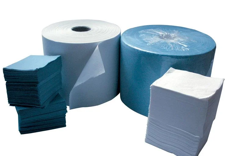 Cellulose Polyester Industrial Cleaning Wipes Roll