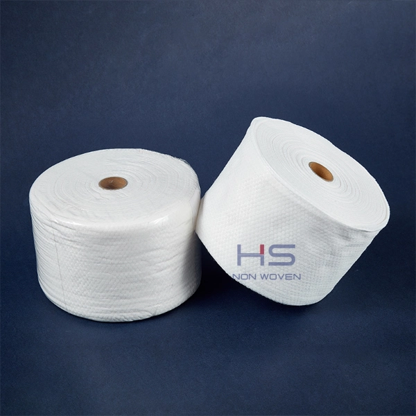 Spun-Lace Non Woven Cotton Dry Towel Rolls with Core