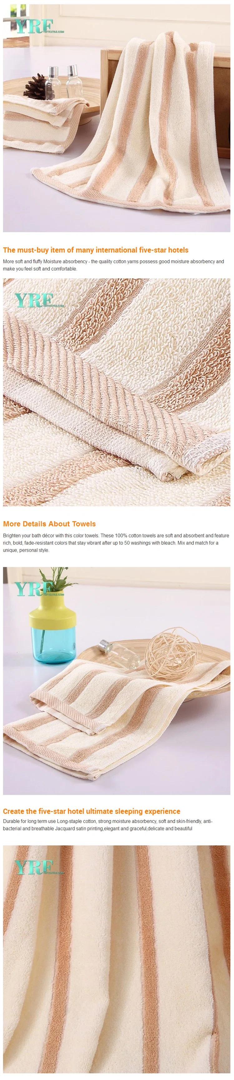 Cheap Price New Product 100 Cotton Custom Woven Stripe Face Towel