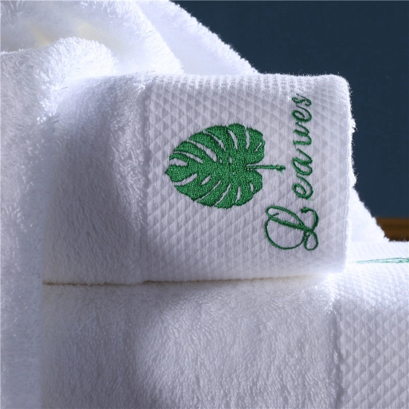 First Choice Terry Hotel Face Towel, Wholesale Hotel Face Hand Bath Beach Towels, Woven Pure White Double-Faced Terry Towel Hotel