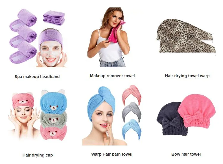SPA Hair Salon Custom Logo Ultra Soft Microfiber Face Bath Towel