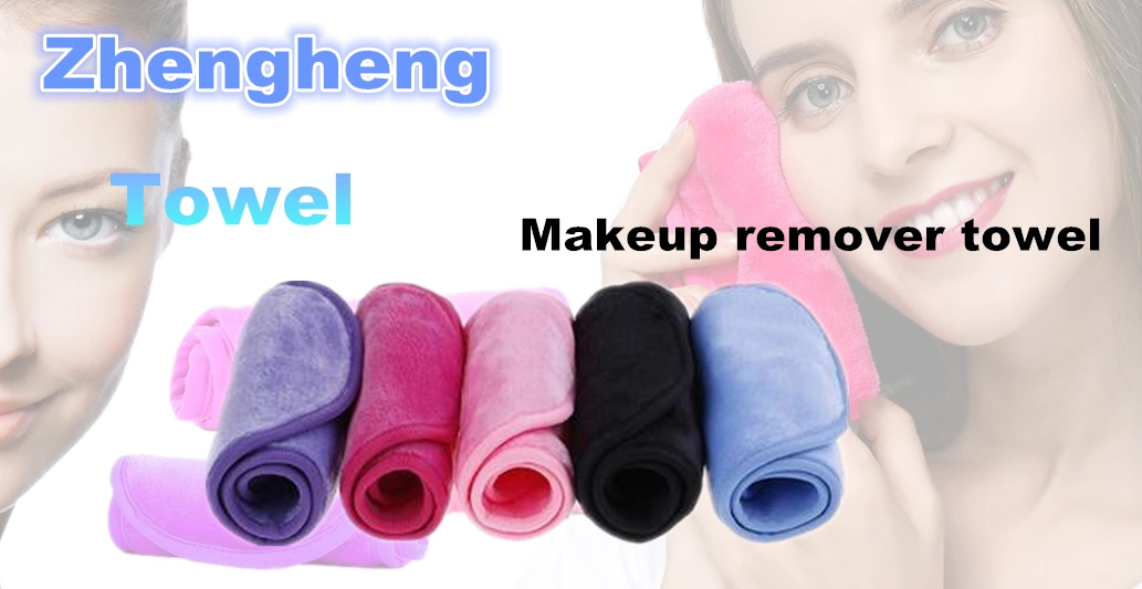 Makeup Remove Face Towels, Reusable Makeup Remover Cloths (6 packs), Makeup Remover Towel Reusable Microfiber Cleansing Towel 12 inch X 6 inch- Pink Blue Purple