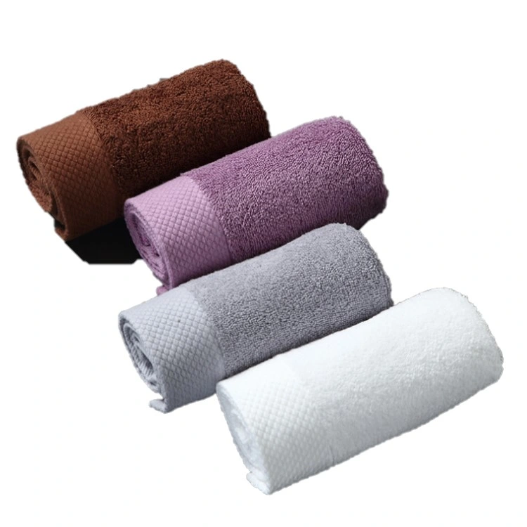 Soft Antibacterial 33X33cm Organic Pure Cotton 100% Face Towel with Logo