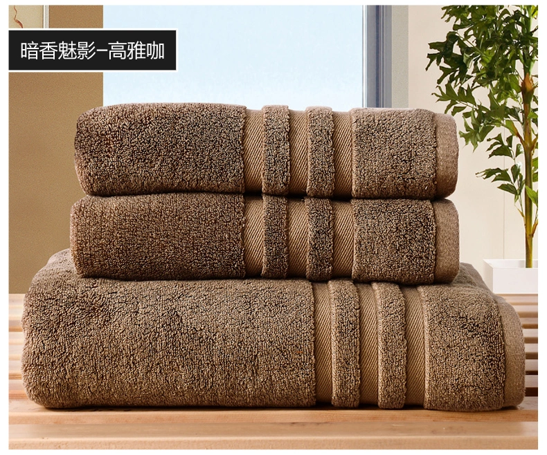 Easy Customize Big Towels Hotel &amp; Face Cloth Bathroom 100% Luxury Set Bathing Customised Cotton Towel Bath