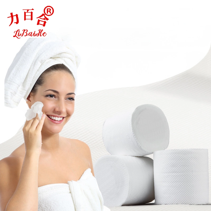 Disposable Cleaning SPA 100% Cotton Non-Woven Face Towel Fabric Roll for Sensitive Skin