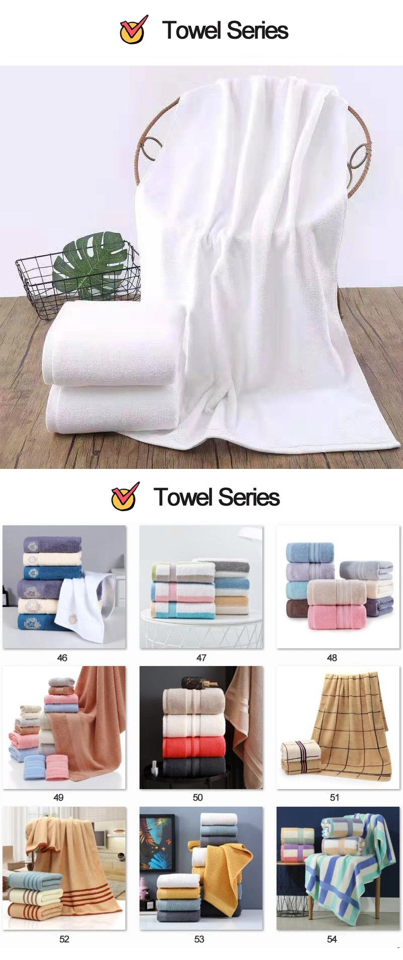 Floor 32s Jacquard Foot Custom Disposable White SPA Travel Bathroom Shower Turkish Hand Terry Face Hotel Bath Towel 100% Cotton