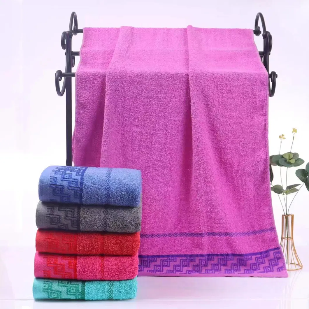 Wholesale Custom 70X140cm Multi-Purpose Face Towel 100% Cotton Bath Towel Beach Towel Custom Bath Towel Gym Towel Cotton Quick-Dry Absorb Water Towel