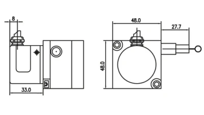 Adk Draw Wire Absolute Encoder Canopen Ssi High Cost Performance Position Encoder Replace Baumber