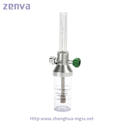 Hot Sale Medical Wall Mounted Aluminum Brass Oxygen Humidifier Flow Meter for Gas Outlet