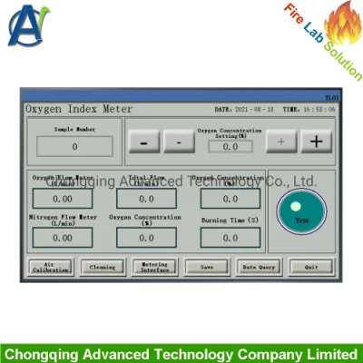 ISO 4589-2 Limited Oxygen Index Tester with Standard Calibration