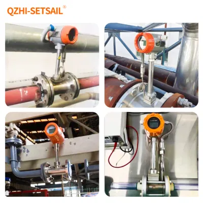 Intelligent Gas Vortex Flowmeter Water Vapor Flow Meter Compressed Air Nitrogen Hydrogen Gas Mixture