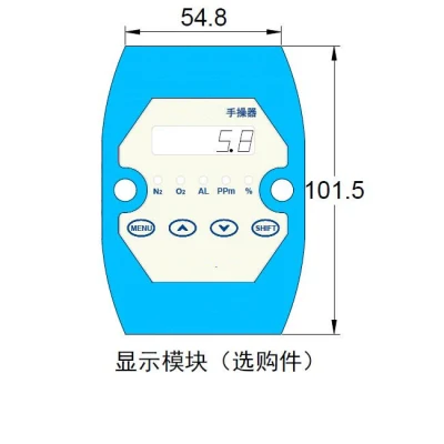 Process Trace Oxygen Analyzer O2 Purity Measurement Range 0-10/100/1000ppm, 1%