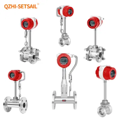 Intelligent Gas Vortex Flowmeter Water Vapor Flow Meter Compressed Air Nitrogen Hydrogen Gas Mixture