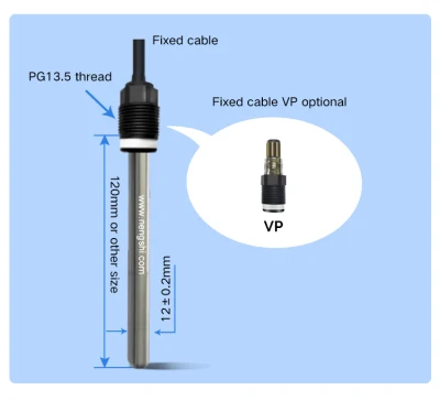 Digital Output Dissolved Oxygen Sensor Fluorescent Dissolved Oxygen Sensor for Aquaculture
