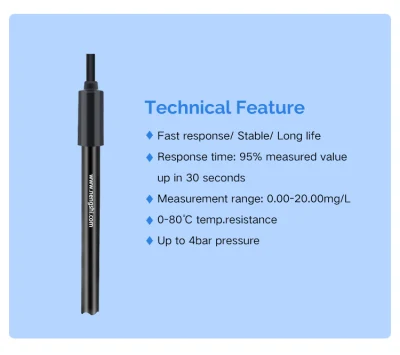 Digital Output Dissolved Oxygen Sensor Fluorescent Dissolved Oxygen Sensor for Aquaculture
