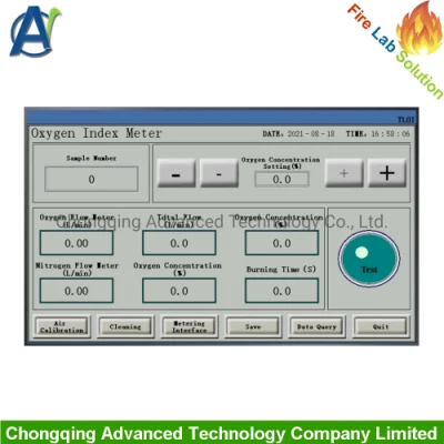 CE Approved Limited Oxygen Index Oi Analyzer with Paramagnetic Oxygen Sensor