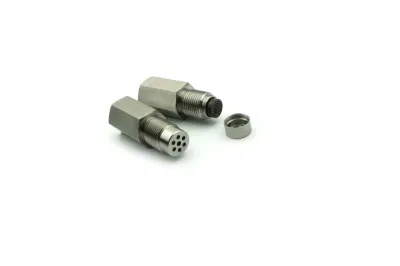 Straight O2 Weld Oxygen Sensor Bung Adapter Cel Aliminator with Mini Catalytic Converter