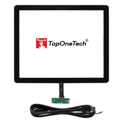 17 Inch Pcap Capacitive Multiple 10 Point 4: 3 USB Touch Screen Film Sensor with Easy to Clean Toughened Glass I2c USB Interface for Air Optical Bonding TFT LCD